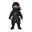gera uma peça de peão (xadrez) com estilo de um ninja. não pode perder a essência do peão, mas coloca uma skin de ninja nele