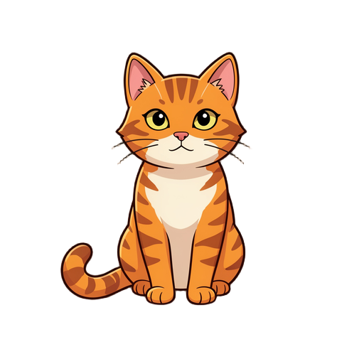 i need you to generate ma npc cat (not as a player) but as a real cat orange and tabby