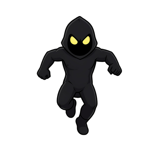 criar um personagem shadow, correndo, pulando e deslizando