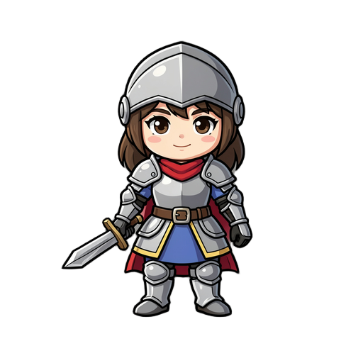 2d game knight mini girl 