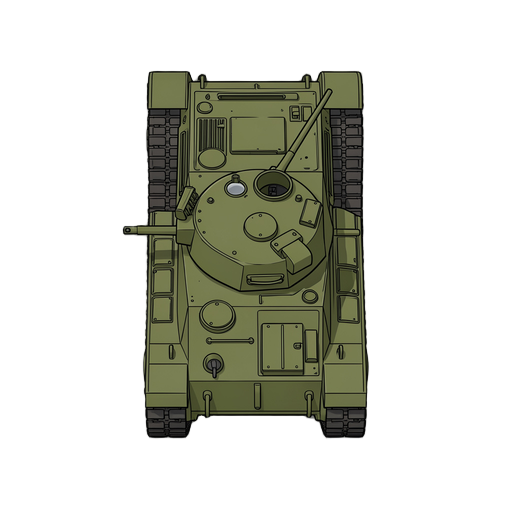 a top down ww2 tiger 2 tank hull (no turretà