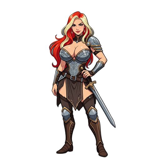 1girl,large breast,warrior,sexy