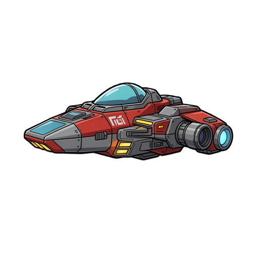 more defined and like fighter space ship