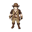 a fantasy jrpg anime game male protagonist wearing adventurer outfit 