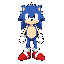 crie uma versão do sonic the hedgehog, com um pescoço comprido e espinhos realistas 