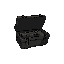 black open gun crate