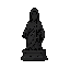 black stone statue
