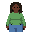 a sweet black girl with locs that have gold acent. she wears a green sweater and blue jeans. and is slightly heavy set and curvy