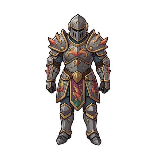 generate a knight in dragon themed armor