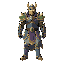 knight in dragon themed armor