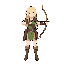 blonde girl elf archer