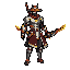 mlbb skin yi sun shin collector, tolong buat kan dengan gaya game pixel 2d