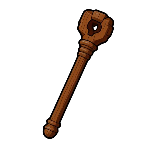 wooden magic staff