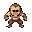 macaco para rpg maker atacando, quero um estilo mais 2.5 bonito