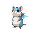 hamster blue wing