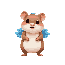 hamster blue wing
