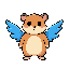 hamster blue wing