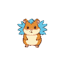 hamster blue wing