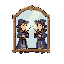 a mage and his reflection in a mirror