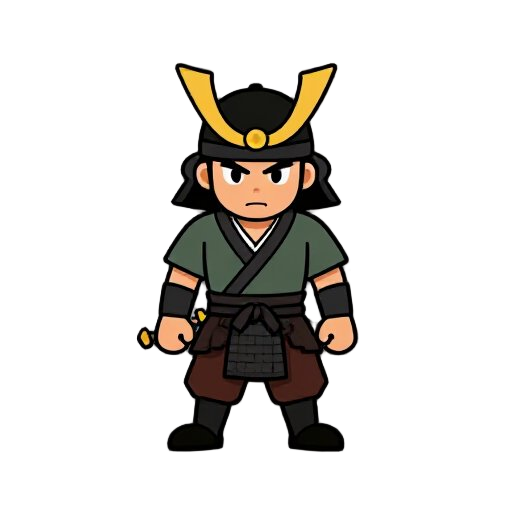 clean sprite samurai sword warrior