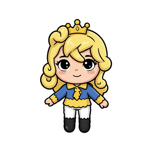 a little princess blonde. 