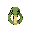 snake head body ,top down 