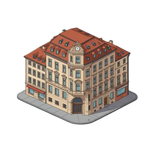 generiere ein bild der fasade von der frankfurrter fasade der kaiserstraße 76 aus der perspektive von der straße aus 
