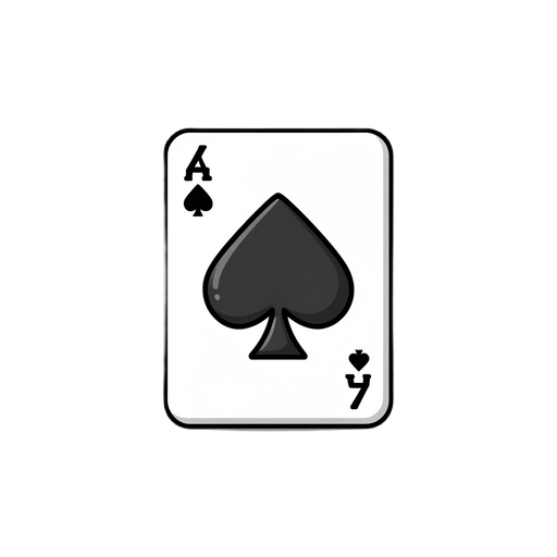create a spades icon like a card of poker