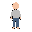 create a simple character without face just a human format