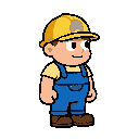 miner, side view, fullbody standing