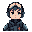 cute cyberpunk starship pilot