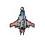 8bit galaga style topdown capital space ship