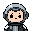 cute cyberpunk starship pilot