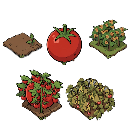4 estagio de crescimento de tomate