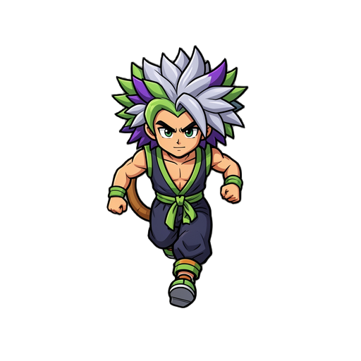 faça ele correndo para o lado sem mudar os traços do personagem
