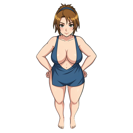 woman, curtain breasts only