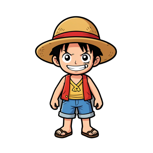 eu quero um sprite inspirado no luffy da roça