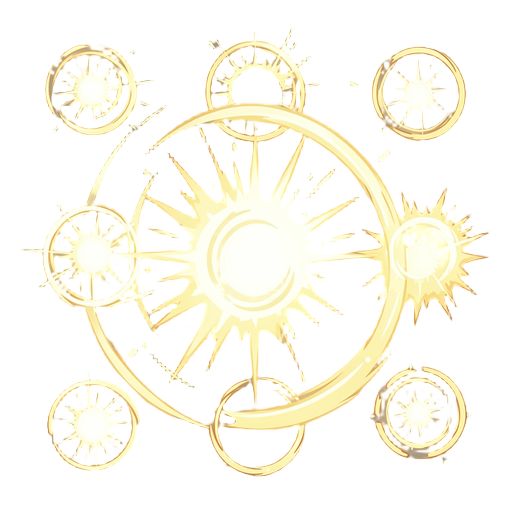 goal celebration explosion light effect, golden circular shock wave, transparent background, 8 sequence frames in horizontal row, 1024x1024px, 2d game effect, cocos creator 3.8 compatible