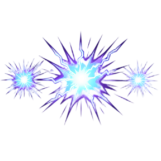 thunder shot explosion light effect, blue-purple lightning shock wave, transparent background, 10 sequence frames in horizontal row, 1024x256px, 2d game effect, strong vibration impact feel, cocos creator 3.8 compatible