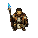 isometric - top down character frames walking