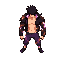 estilo isométrico, fundo transparente, visual limpo e bem definido, cores saturadas, outline preto, sombra elíptica no chão pose frontal isométrica (ângulo sul), pronto para ser usado como base para rotação em 8 direções