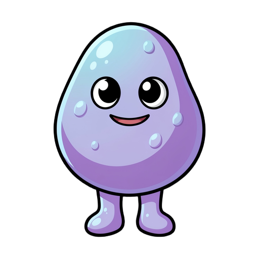 a classic jrpg slime enemy character