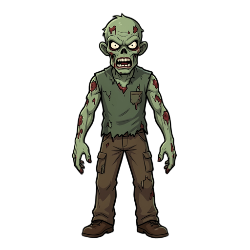 menacing zombie