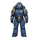 space marine with helmet