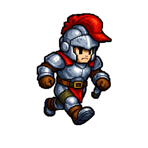 crie esse personagem como se estivesse em plataforma correndo para a direita.