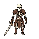 warrior skeleton with sword