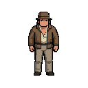rotate character to front-view