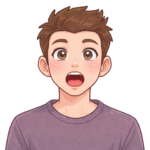 mouth open like talking