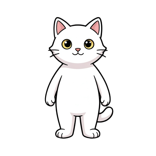white cat