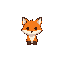 small, cute orange fox